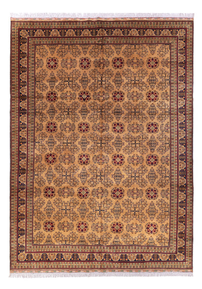 Afghan Teppich 290x390cm - Orientteppich - dunkelbeige