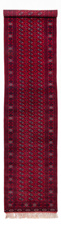 Läufer Afghan - Buchara - 397 x 86 cm - rot
