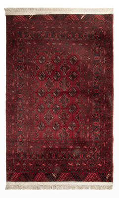 Afghan Teppich - 118 x 57 cm - dunkelrot