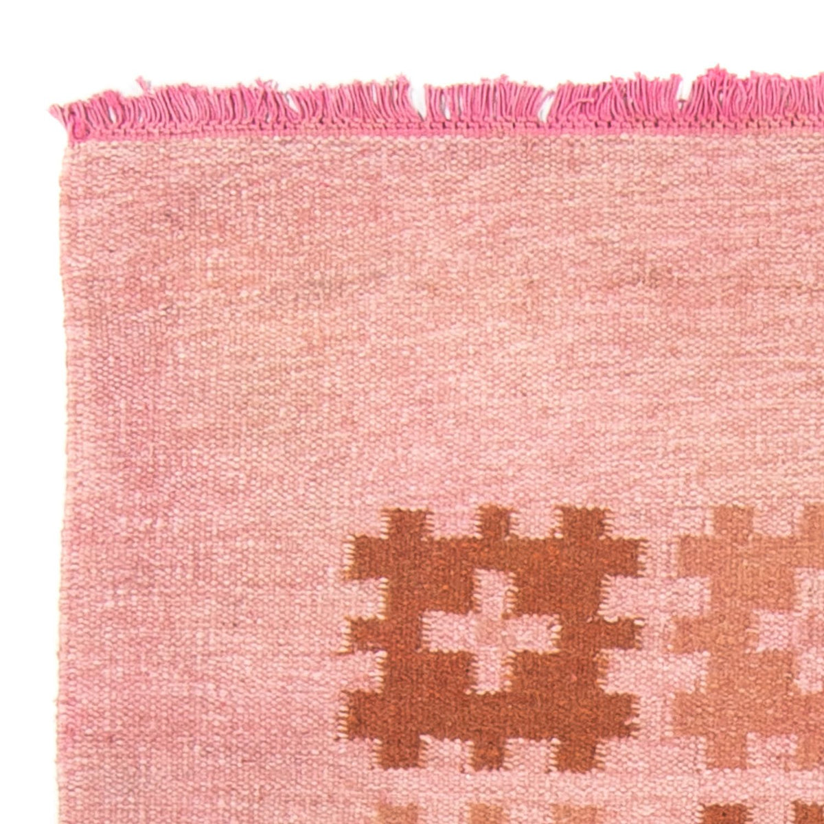 Kelim Teppich - Trendy - 179 x 117 cm - rosa