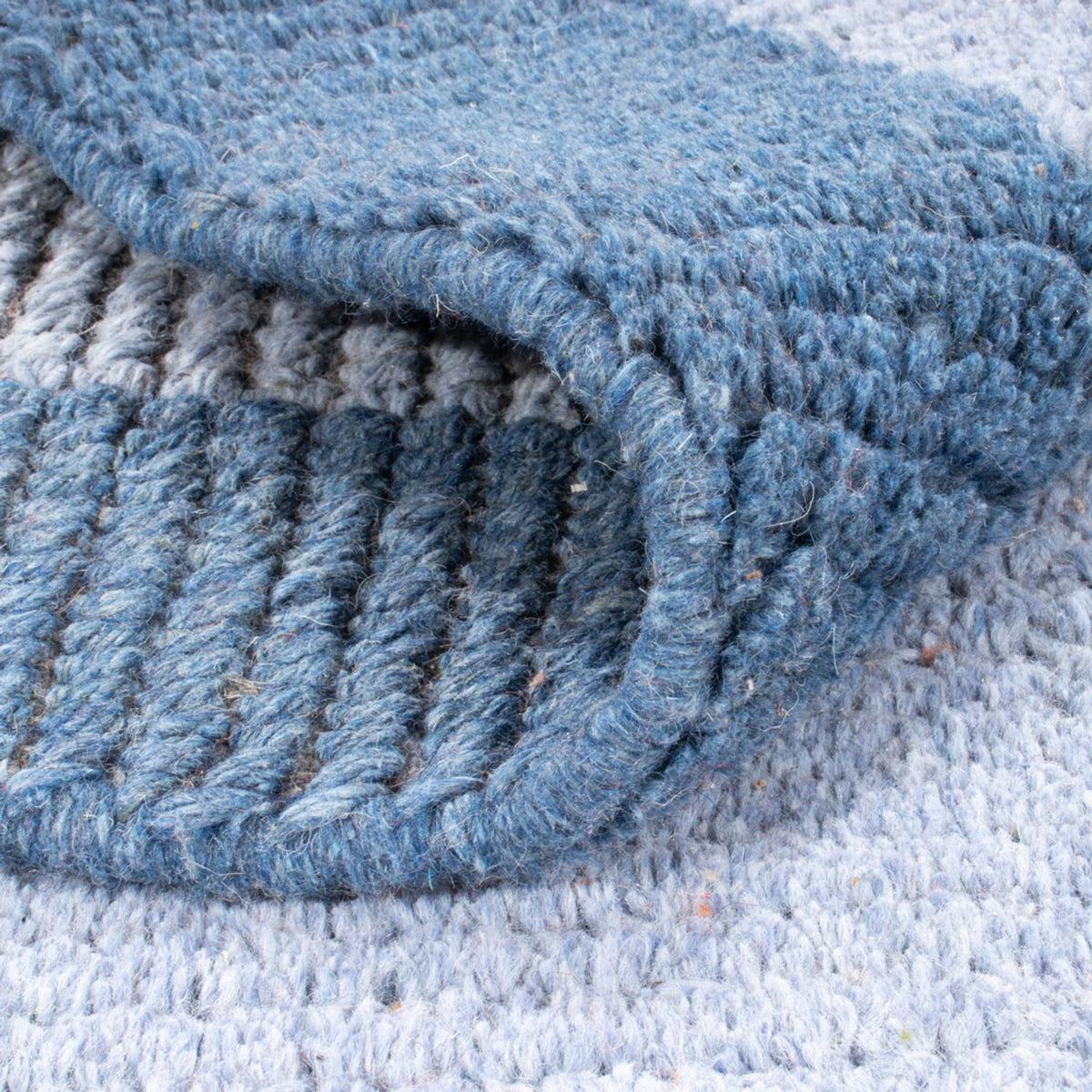 Nepal Teppich - 140 x 70 cm - blau