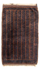 Afghan Teppich - 100 x 61 cm - braun