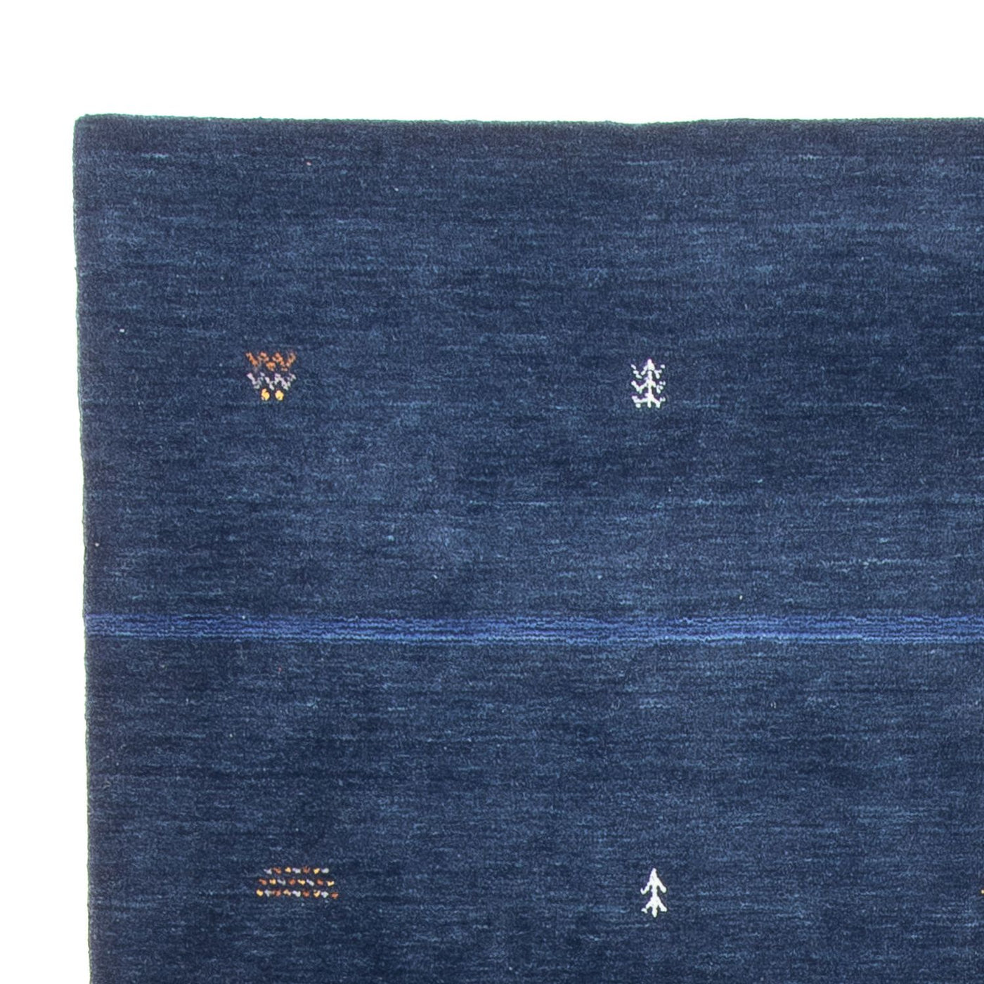 Gabbeh Teppich - Loribaft Softy - 240 x 174 cm - dunkelblau