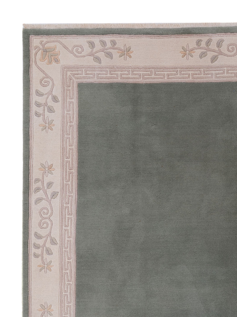 China Teppich - 300 x 250 cm - olivgrün