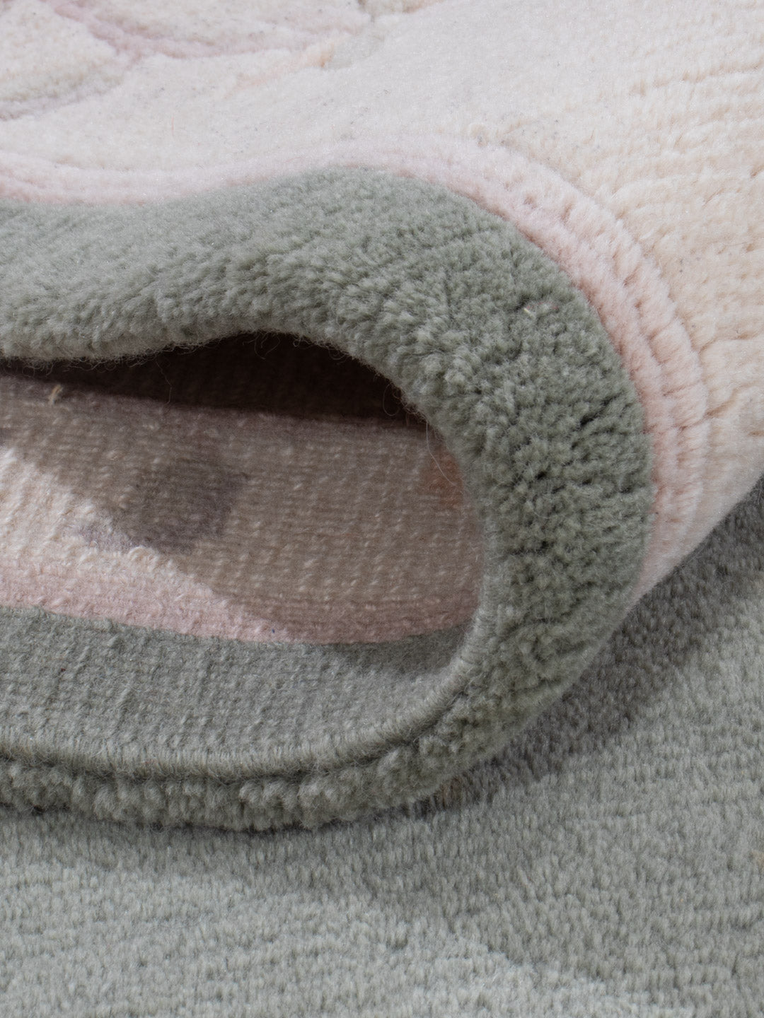 China Teppich - 300 x 250 cm - olivgrün