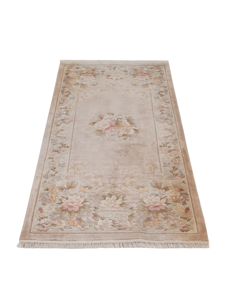 Seidenteppich - China Seide - 140 x 70 cm - hellbeige