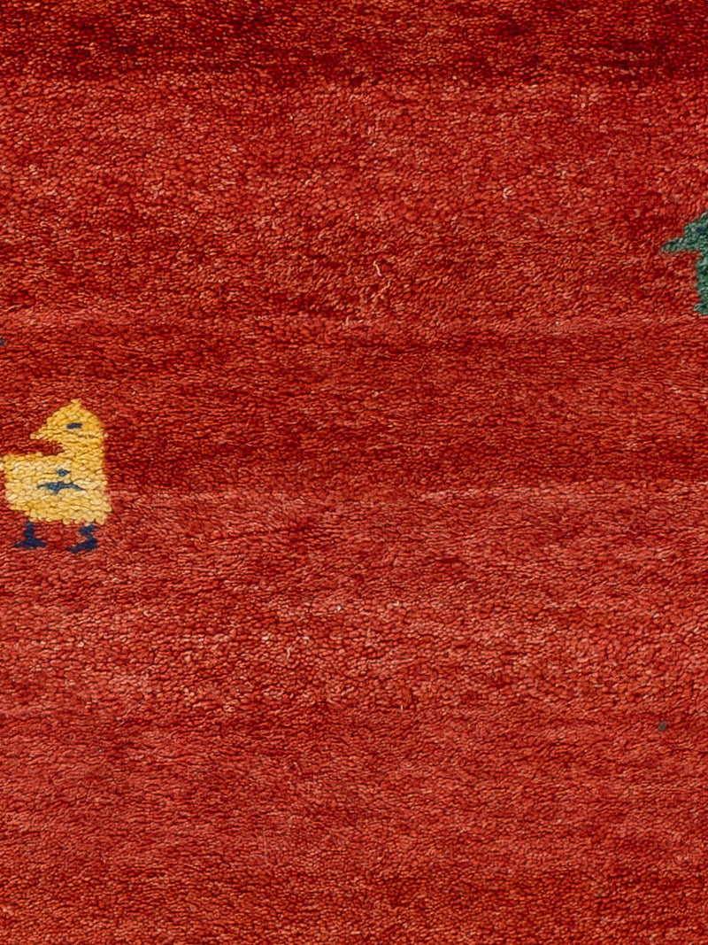 Gabbeh Teppich - Indus - 70 x 140 cm - rost