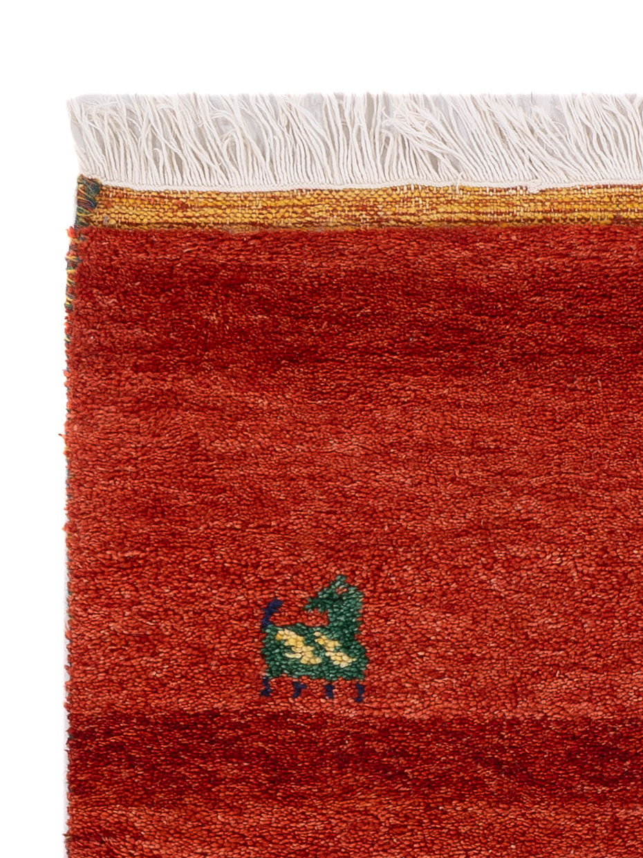 Gabbeh Teppich - Indus - 70 x 140 cm - rost