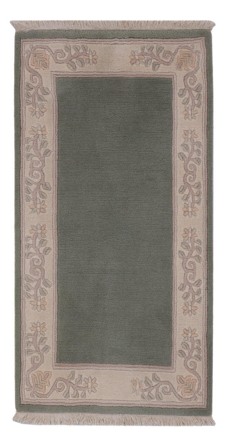 China Teppich - 140 x 70 cm - olivgrün