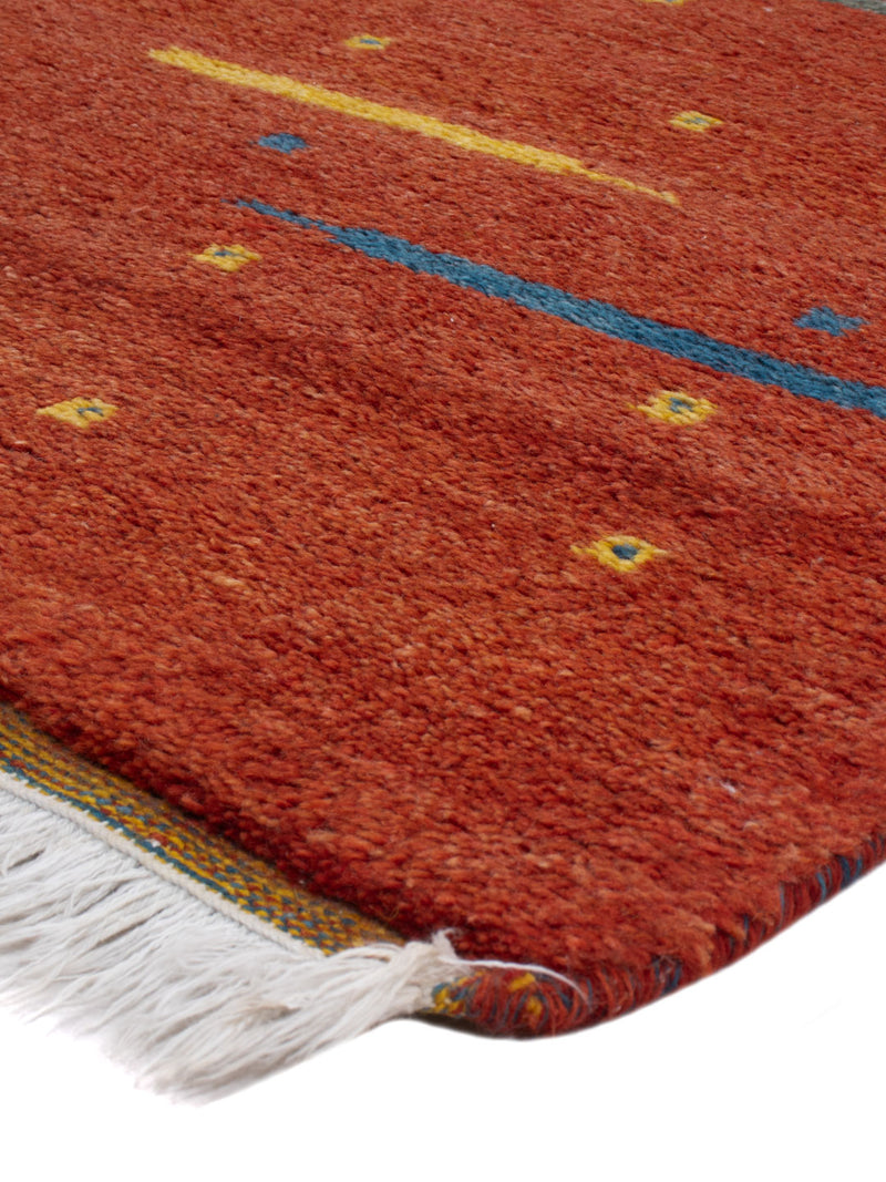Gabbeh Teppich - Indus - 140 x 70 cm - rost