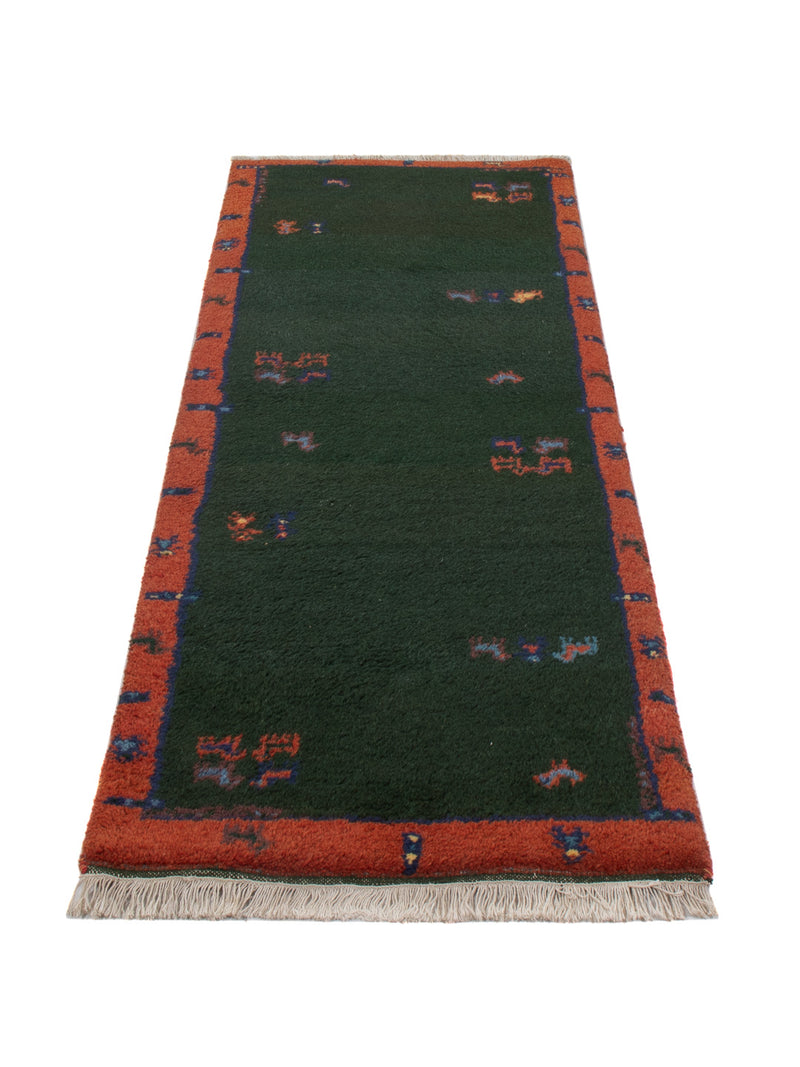 Gabbeh Teppich Indus 200x75cm - Wollteppich