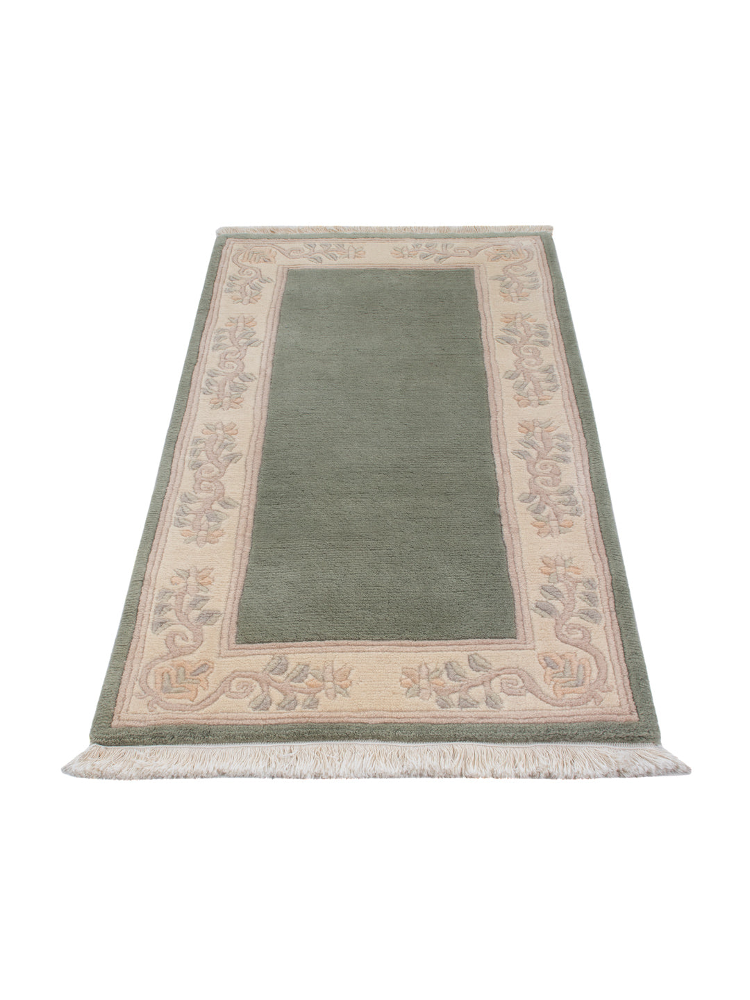 China Teppich - 140 x 70 cm - olivgrün