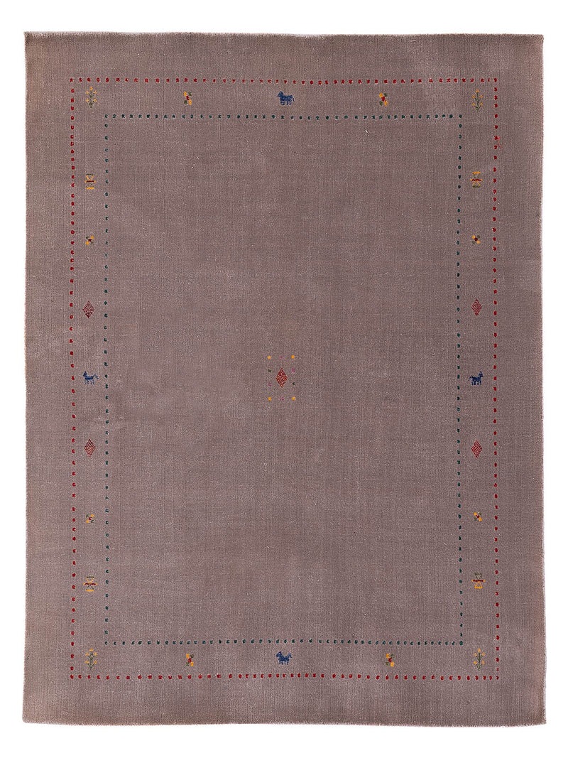 Gabbeh Teppich - Loribaft Softy - 240 x 170 cm - taupe