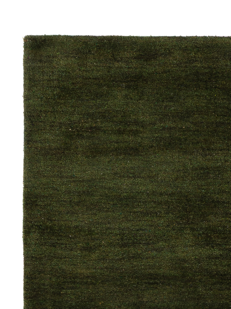 Gabbeh Teppich - Loribaft Softy - 150 x 100 cm - dunkelgrün