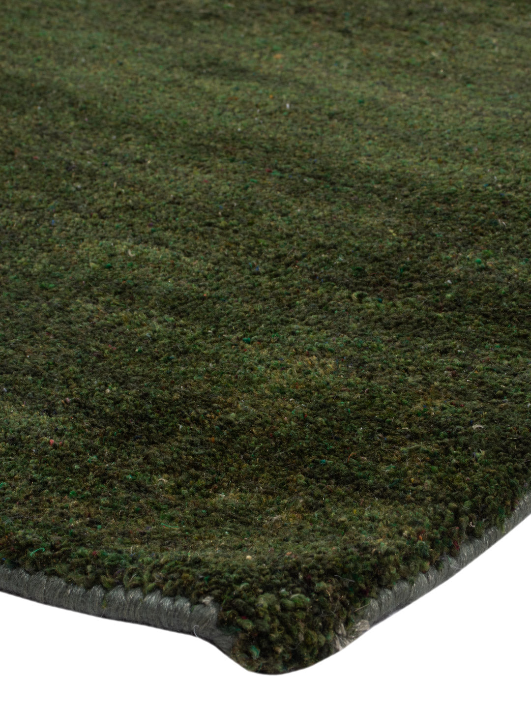 Gabbeh Teppich - Loribaft Softy - 150 x 100 cm - dunkelgrün