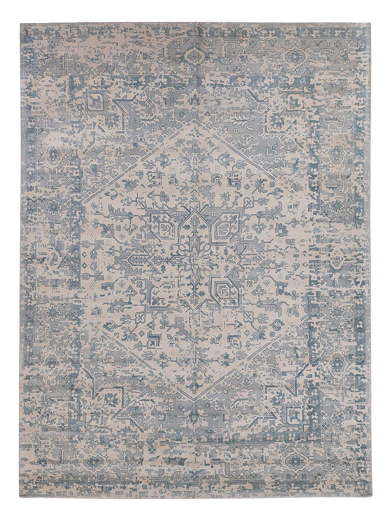 Viskose Teppich - 300 x 230 cm - türkis