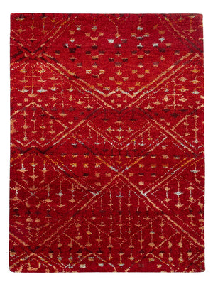Gabbeh Teppich - Indus - 90 x 60 cm - rot