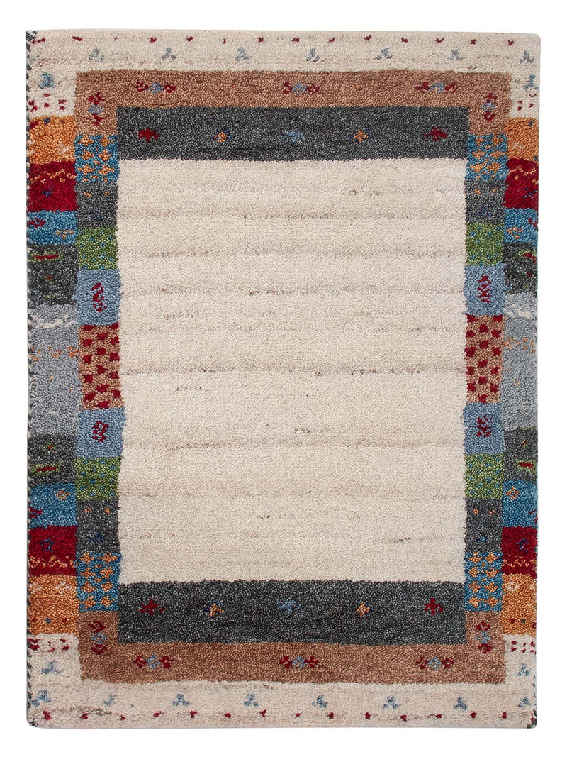 Gabbeh Teppich Indus 90x60cm - Wollteppich