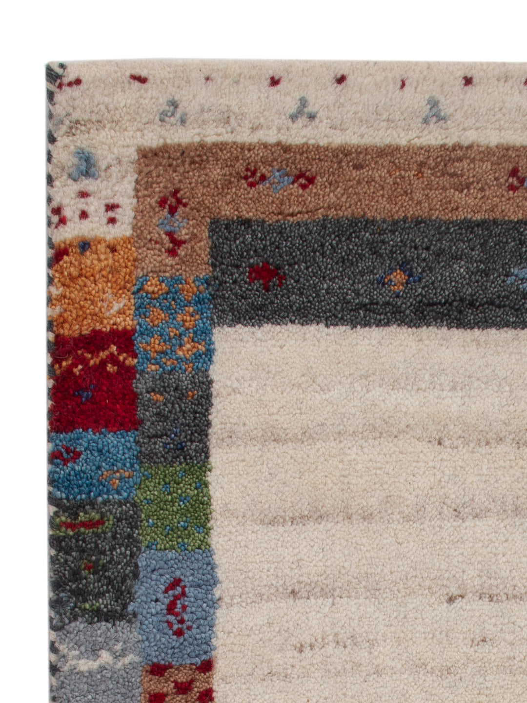 Gabbeh Teppich Indus 90x60cm - Wollteppich