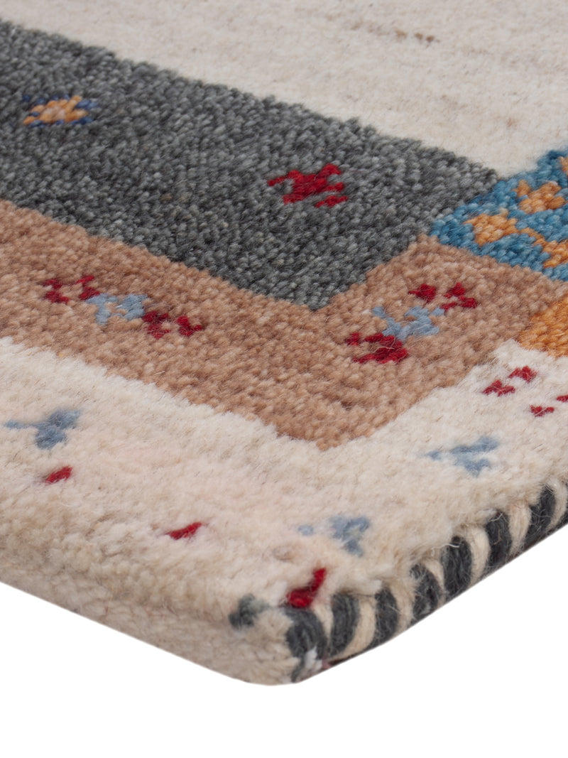 Gabbeh Teppich Indus 90x60cm - Wollteppich
