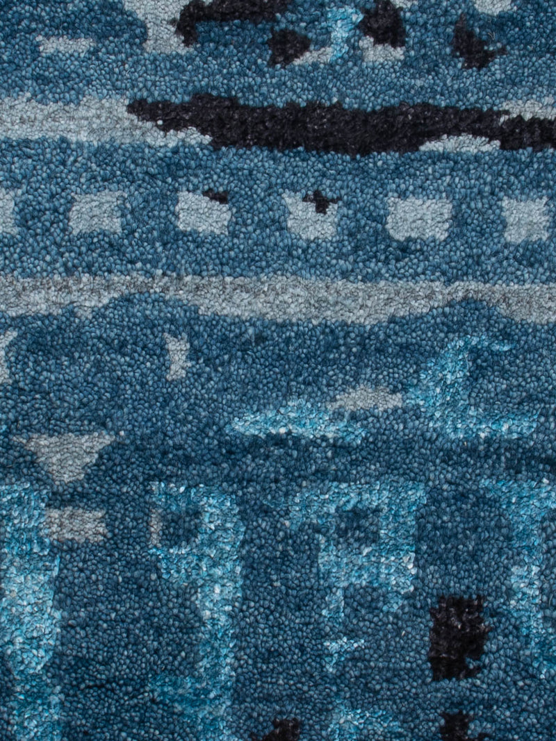 Gabbeh Teppich - Indus - 90 x 60 cm - blau