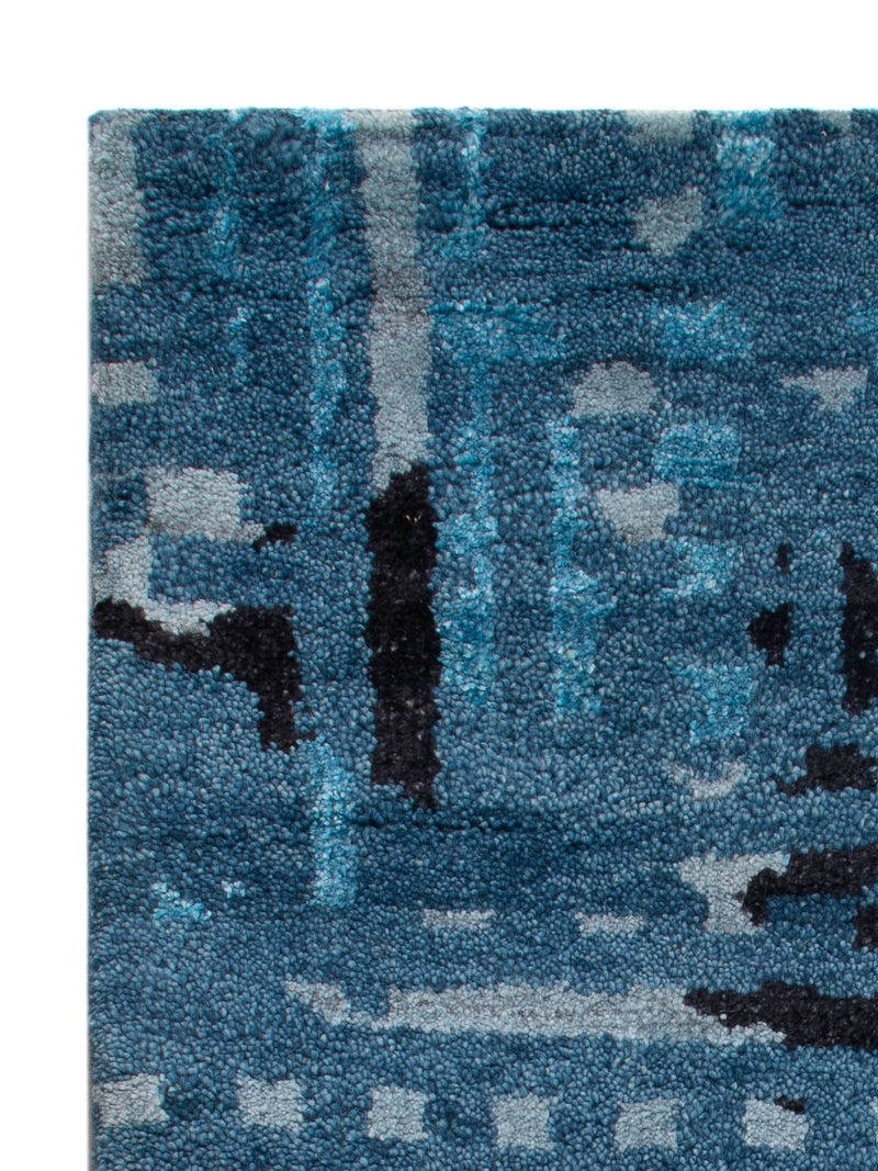 Gabbeh Teppich - Indus - 90 x 60 cm - blau