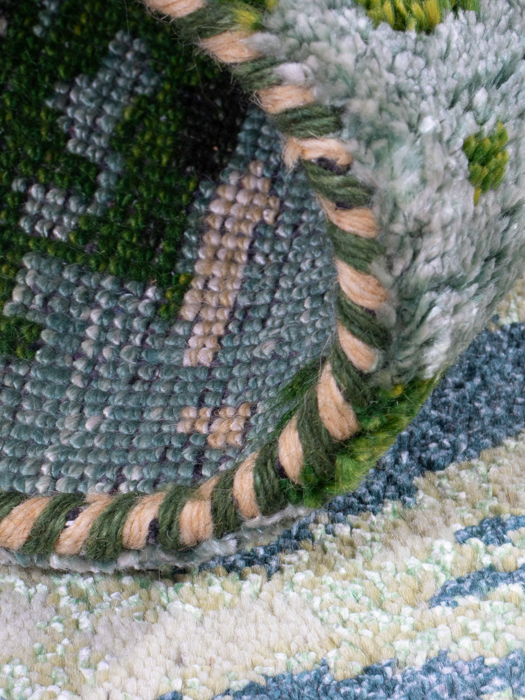 Gabbeh Teppich - Indus - 90 x 60 cm - hellgrün