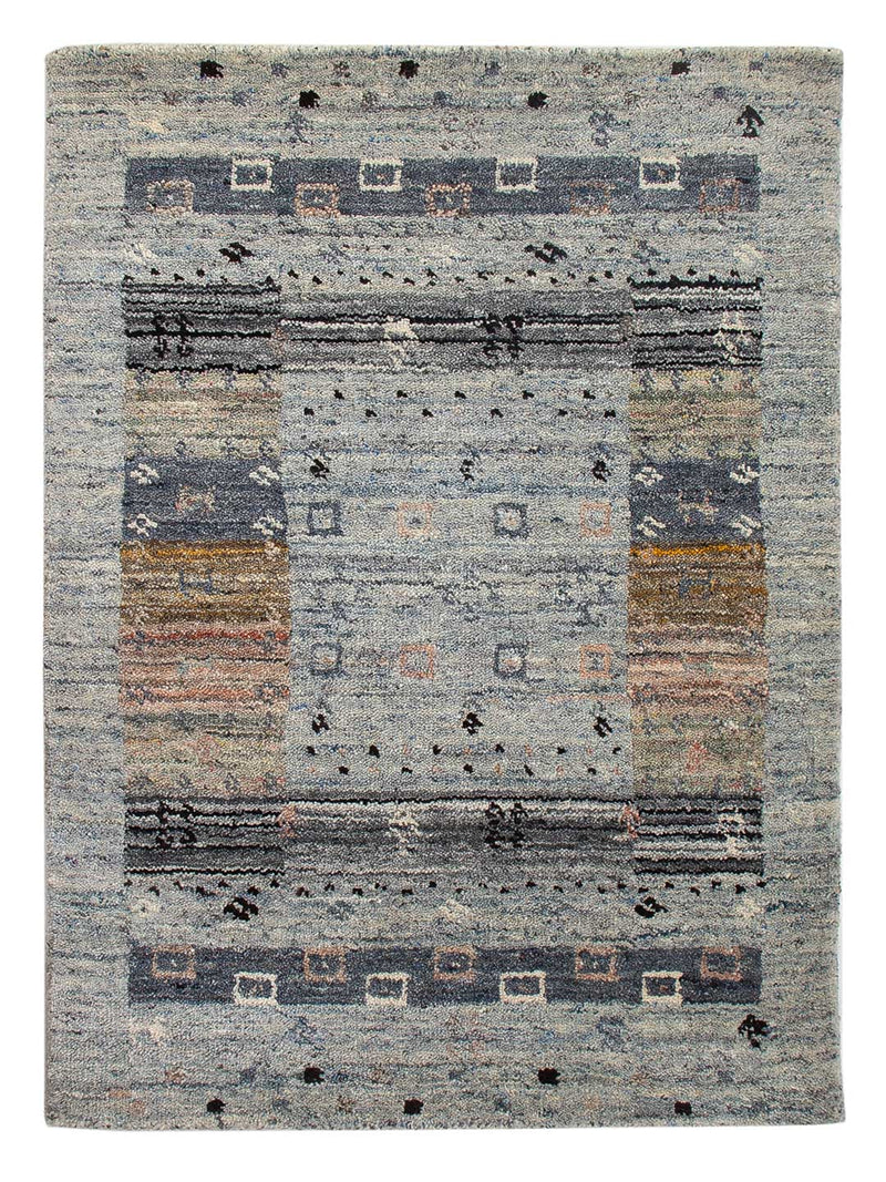 Gabbeh Teppich - Loribaft Softy - 90 x 60 cm - mehrfarbig