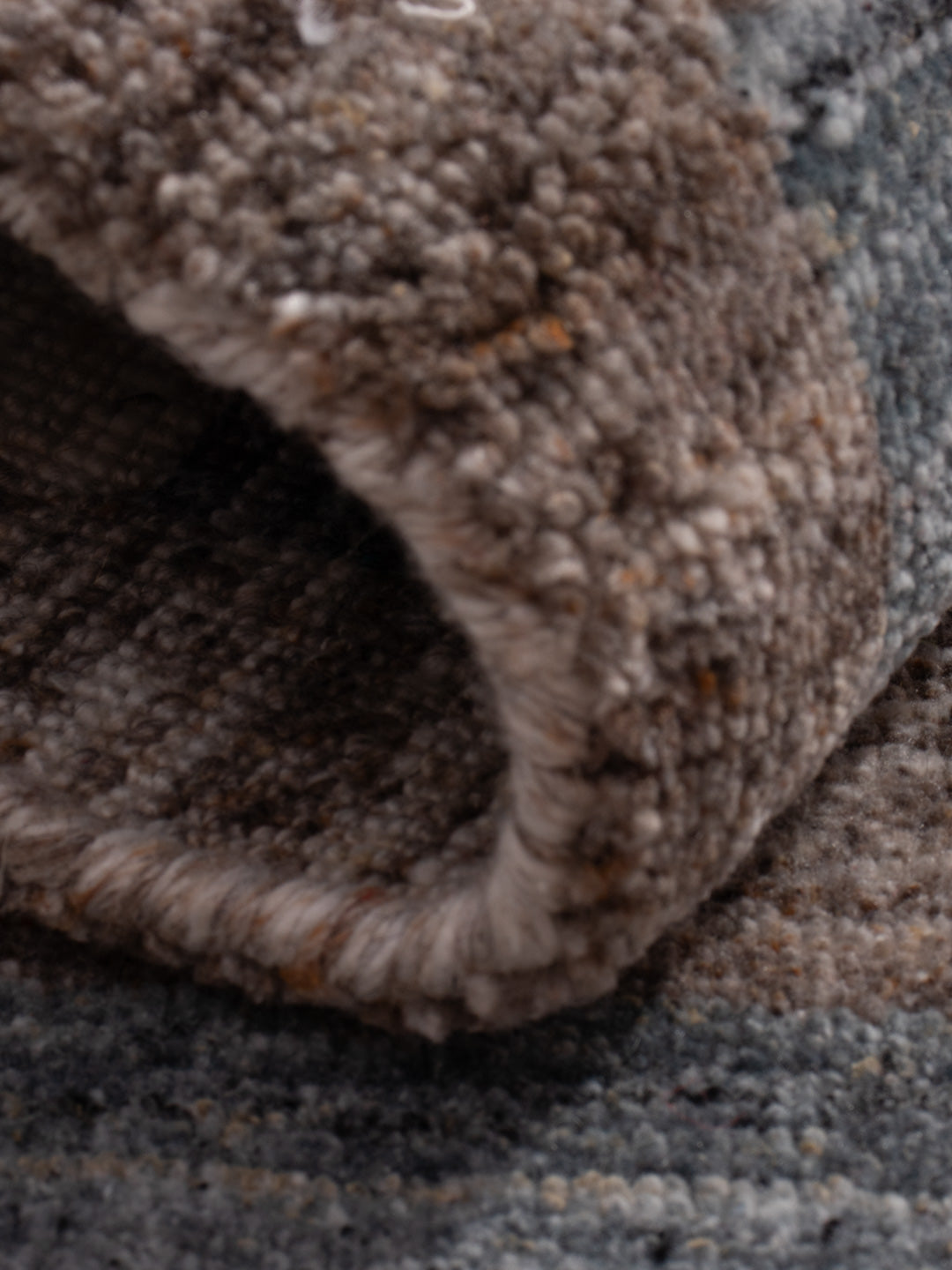 Gabbeh Teppich - Loribaft Softy - 90 x 60 cm - hellbraun