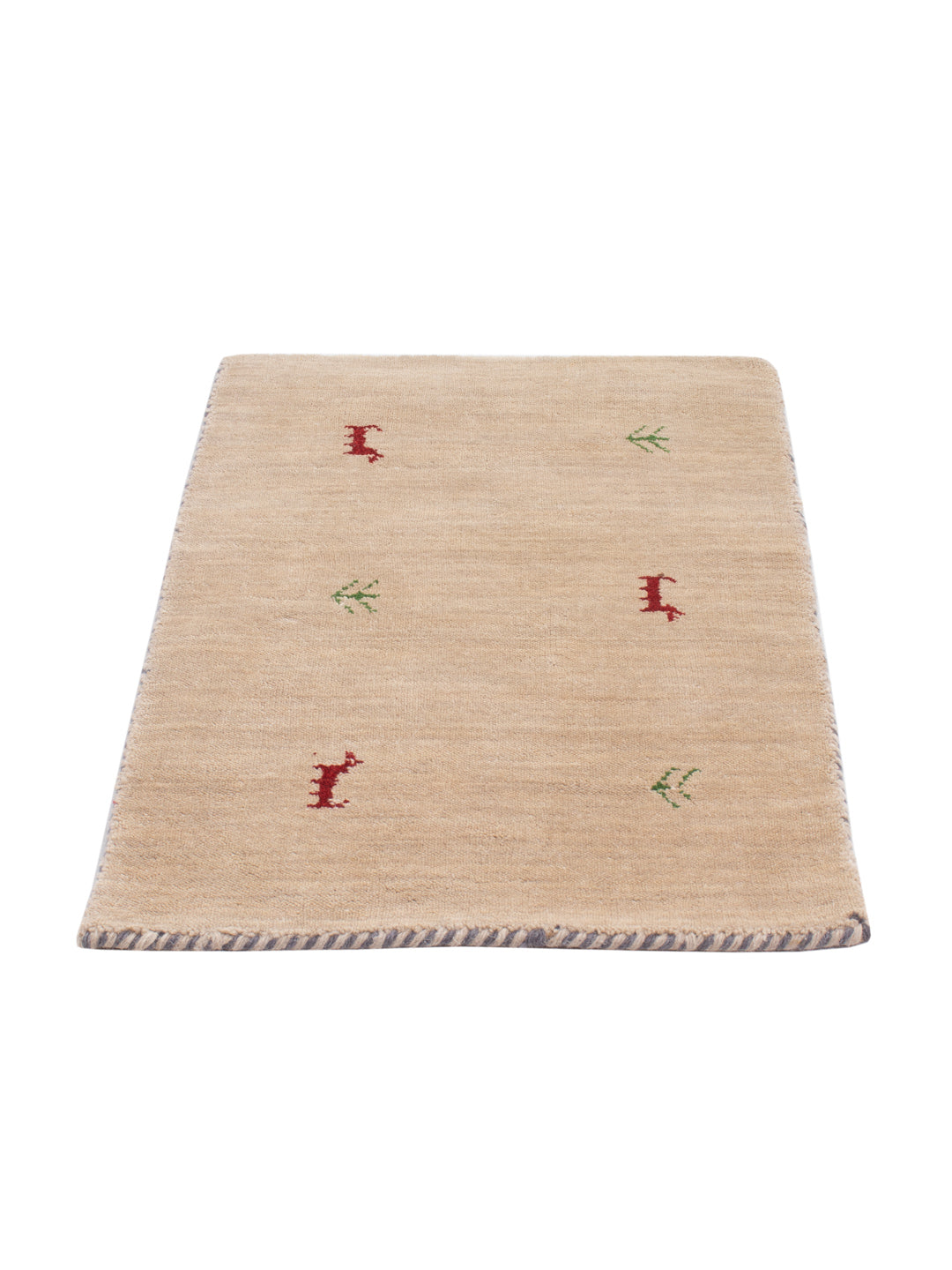 Gabbeh Teppich - Loribaft Softy - 90 x 60 cm - beige