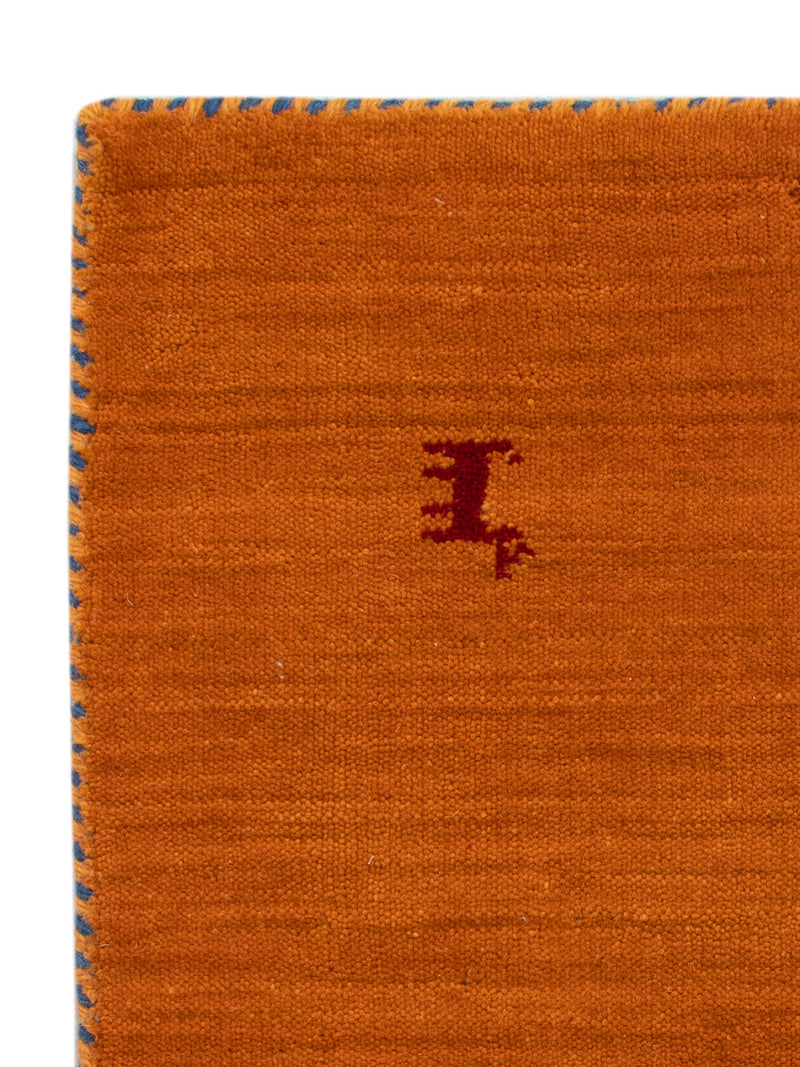 Gabbeh Teppich - Loribaft Softy - 90 x 60 cm - orange