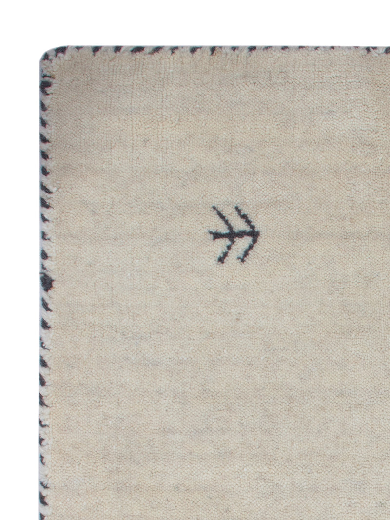 Gabbeh Teppich - Loribaft Softy - 90 x 60 cm - naturweiß