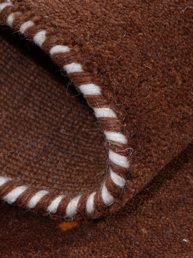 Gabbeh Teppich - Loribaft Softy - 90 x 60 cm - dunkelbraun