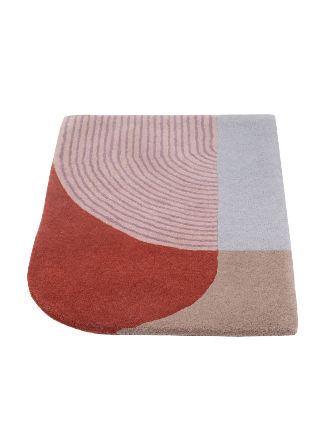 Wollteppich - 90 x 60 cm - mehrfarbig