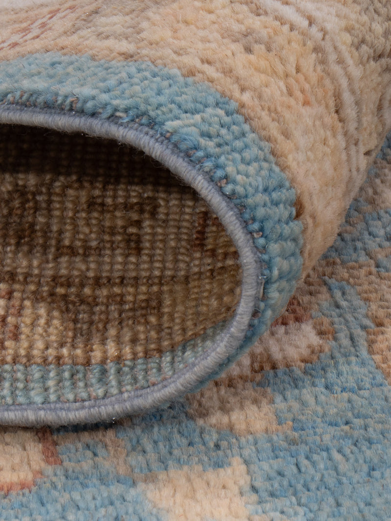 Ziegler Teppich - 189 x 152 cm - hellblau