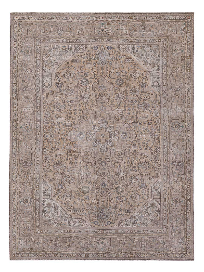 Vintage Teppich - 305 x 199 cm - taupe