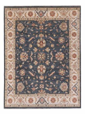 Ziegler Teppich - 293 x 254 cm - dunkelblau