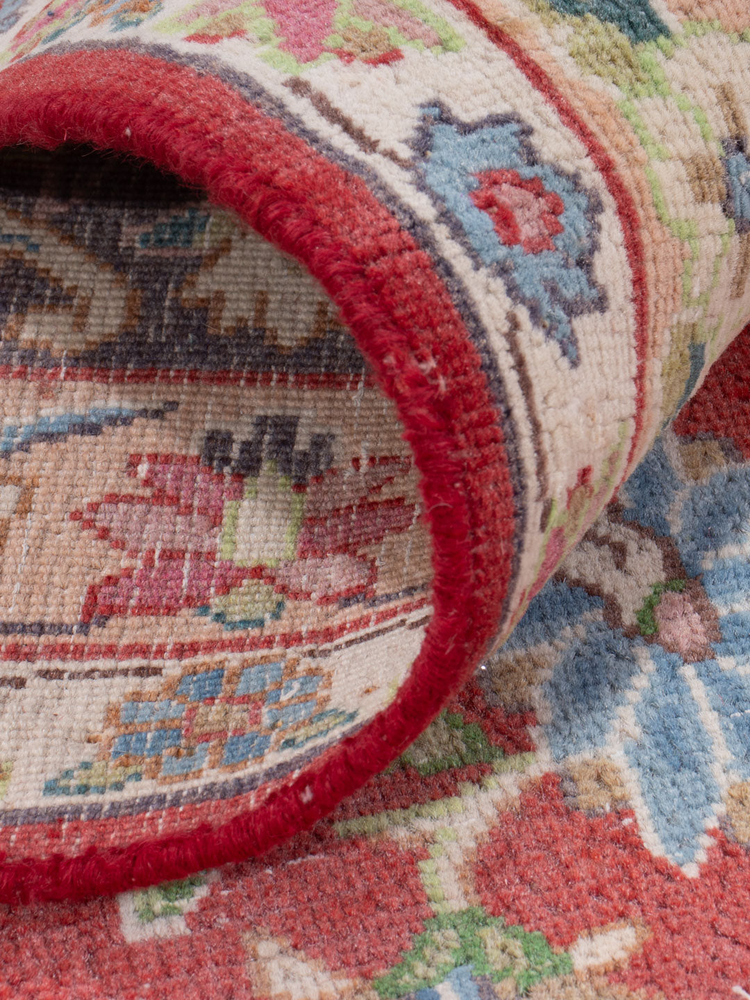 Vintage Teppich - 379 x 296 cm - hellrot