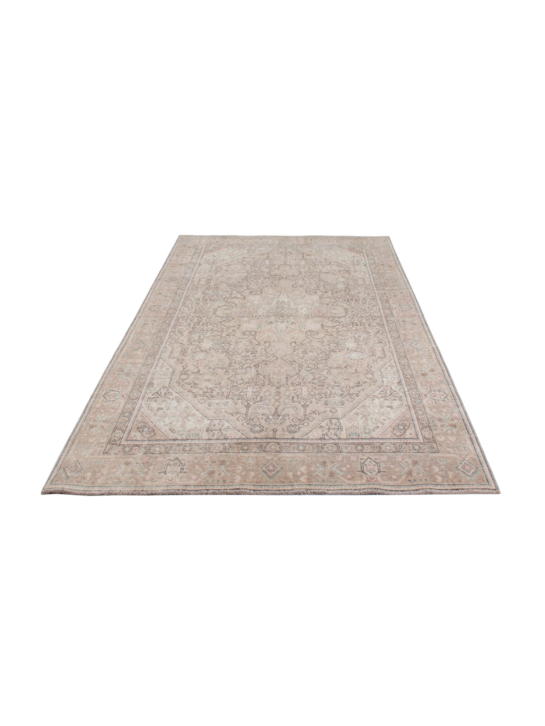 Vintage Teppich - 281 x 185 cm - beige