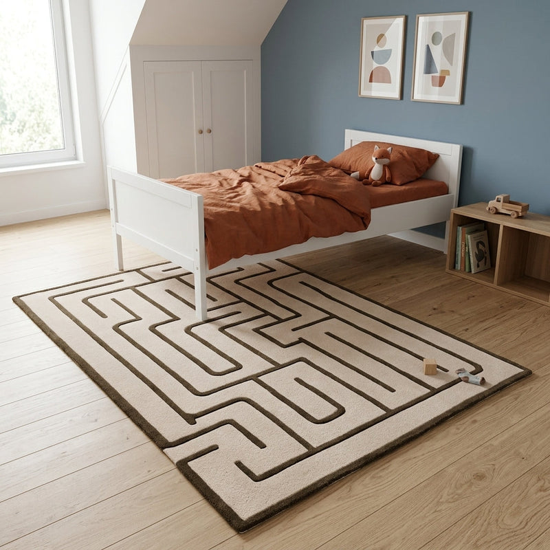 Kinderteppich Labyrinth