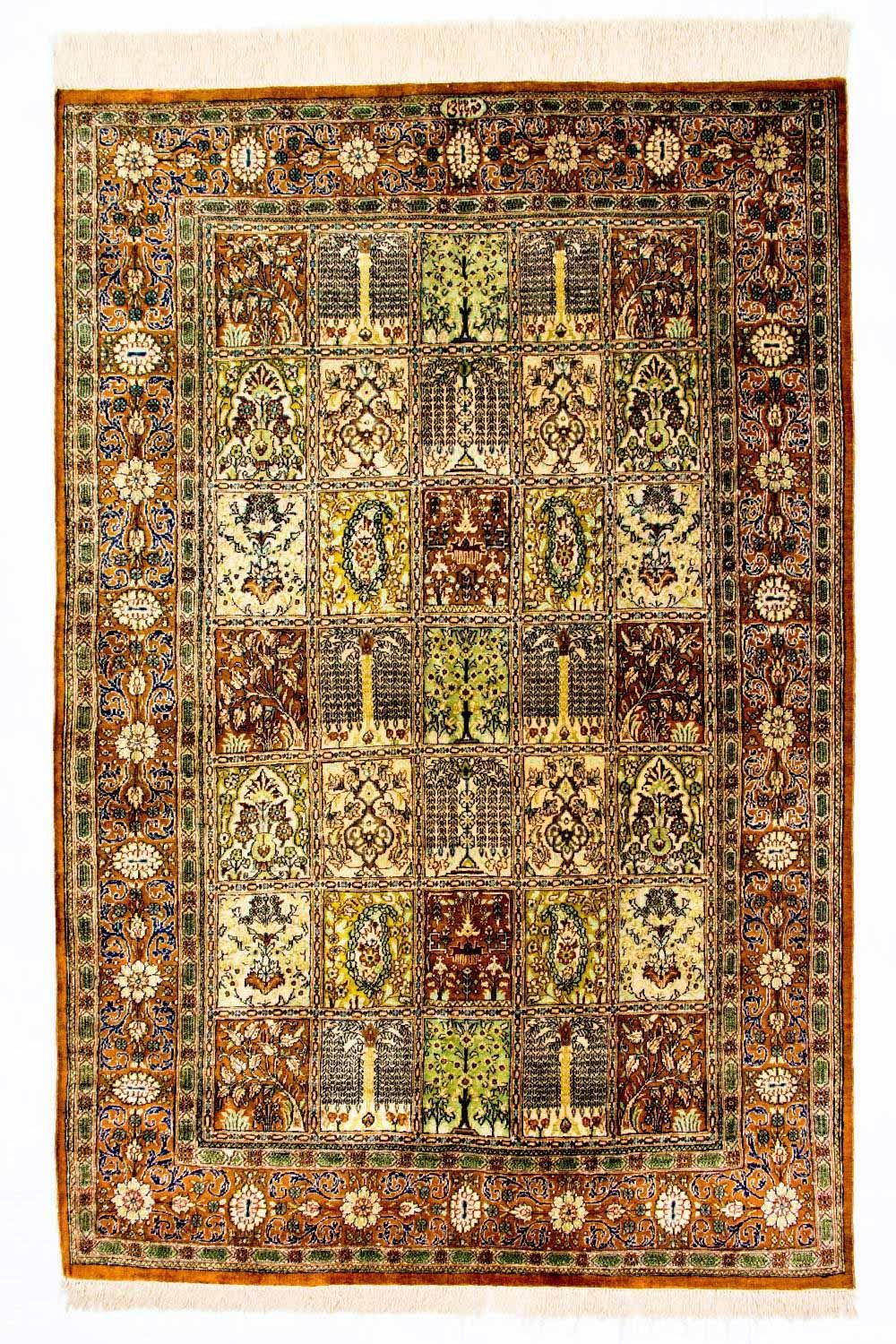Seidenteppich - Ghom Seide - Premium 152 x 101 cm Teppichbrücke