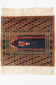 Afghan Teppich - Buchara 44 x 47 cm - blau