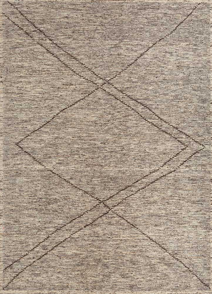 Wollteppich - 300 x 270 cm - dunkelbeige