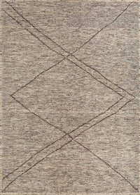 Wollteppich - 300 x 270 cm - dunkelbeige