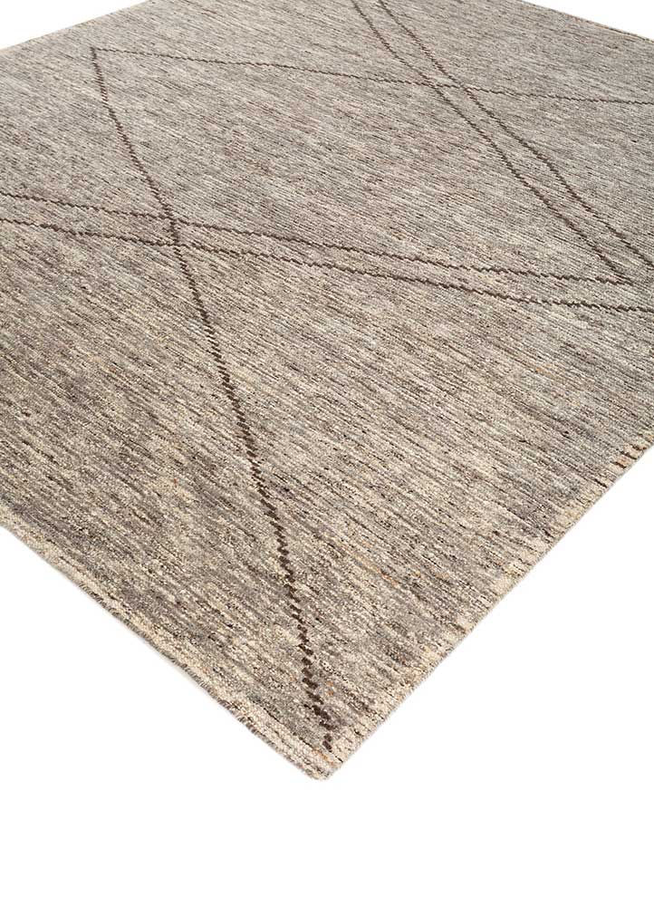 Wollteppich - 300 x 270 cm - dunkelbeige