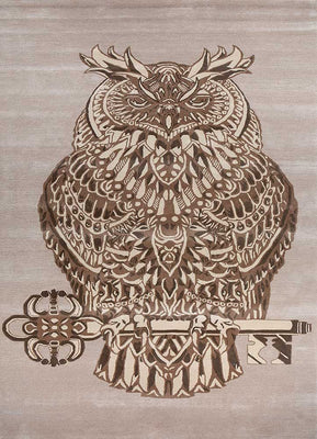 Wollteppich - 360 x 195 cm - creme