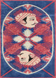 Wollteppich - 240 x 120 cm - blau