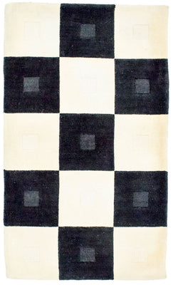 Wollteppich 150 x 90 cm Teppichbrücke