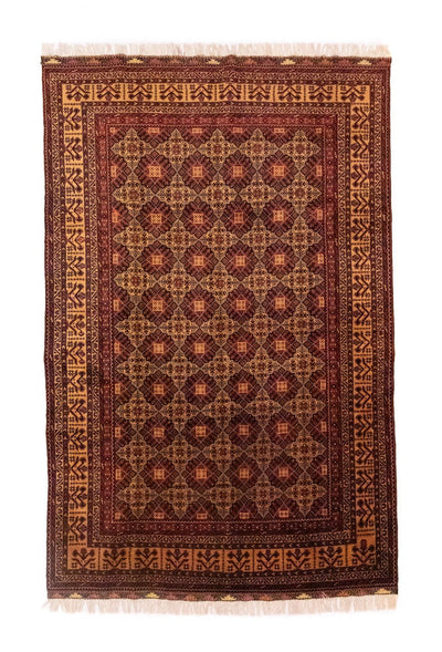 Afghan Teppich 198x288cm - Orientteppich