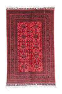 Afghan Teppich - Kunduz 300 x 198 cm - rot